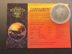 2 Dollars 2020 Niue - 2 NZ $ 1 oz silver coin + Rhodium - desert life - Thorny Devil - Lizard PP + Zertifikat - wie abgebildet