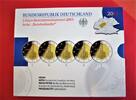 BRD Gedenkmünzenset 5 x 2 Euro 2015 Original Gedenkmünzen-Satz ADFGJ PP 5x 2 € Bundesländer Paulskirche - Frankfurt Proof im Original Blister