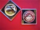 Liberia 5 Dollars color silver coin - History of railroads - PKP Fablok OL 49 -