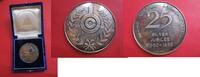 Indien / Firmejubiläum / India gr. Silbermedaille silvercoin commemorating the 25th anniv. of Indian Organic Chemicals Ltd 1960-85 -