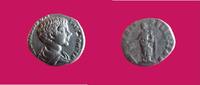 Antike / Rom / Römisches Kaiserreich / Roman coins Denar Caracalla als CAESAR - 195-198 - Felicitas steht n.l. - RIC.9 -