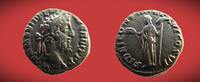 Antike / Rom / Römisches Kaiserreich / Roman coins Denar Commodus 180-192 - Rom - Fides steht n.l. - COS VI - RIC.220 -