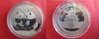 China 10 Yuan Silber, Panda, Silberpanda, 1 Unze, Silberunze, 31,1g, -