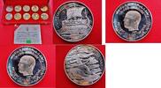 Tunesien 10 x 1 Dinar Komplettserie Tunesia Silver coin edition 10 x 1 Dinar Tunesian Culture - Proof- Patina -