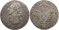 Frankreich 1/5 Écu 1 Ludwig XVI. 1774-1793. -