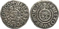 Stolberg-Stolberg 1/24 Taler Heinrich XXII. und Wolfgang Georg 1612-1615. -