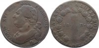 Frankreich Cu 12 Deniers Ludwig XVI. 1774-1793. -