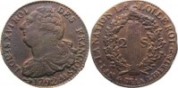 Frankreich Cu 2 Sols Ludwig XVI. 1774-1793. -