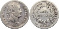 Frankreich 1/2 Franc 1808 B Napoleon I. 1804-1814, 1815. VF-