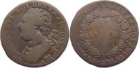 Frankreich Cu 12 Deniers Ludwig XVI. 1774-1793. -