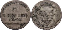 Sachsen-Coburg-Saalfeld 6 Kreuzer Franz Friedrich Anton 1800-1806. -