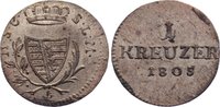 Sachsen-Coburg-Saalfeld Kreuzer 1805 L Franz Friedrich Anton 1800-1806. VF-EF