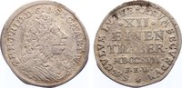 Sachsen-Hildburghausen Doppelgroschen 1717 Ernst Friedrich I. 1715-1724. VF-/VF
