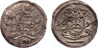Sachsen-Albertinische Linie Pfennig 1696 Friedrich August I. 1694-1733. Kratzer, VF