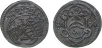 Sachsen-Albertinische Linie 1 Pfennig 1694 IK Johann Georg IV. 1691-1694. VF