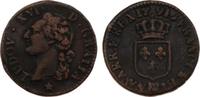 Frankreich Cu 1/2 Sol Ludwig XVI. 1774-1793. -