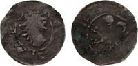 Coburg, wettinische Münzstätte Pfennig Friedrich III. der Strenge 1353-1381. F+
