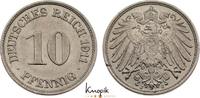 10 Pfennig 1911  J Kleinmünzen  kl. Randfehler, fast Stempelglanz