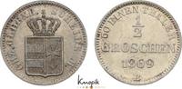 Oldenburg 1/2 Groschen Nicolaus Friedrich Peter 1853-1900. -