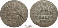 Sachsen-Albertinische Linie 1/12 Taler 1762 Friedrich August II. 1733-1763. selten, F