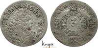 Brandenburg-Preußen 3 Gröscher 1 1704 CG Friedrich I. 1701-1713. VF-