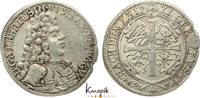Sachsen-Coburg 1/6 Taler 1694 Albrecht III. 1680-1699. Randfehler, VF