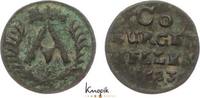 Sachsen-Coburg Cu Heller 1683 Albrecht III. 1680-1699. etwas Belag, VF