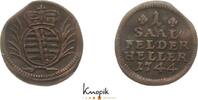 Sachsen-Coburg-Saalfeld Cu Heller Christian Ernst und Franz Josias 1729-1745. -
