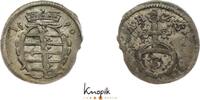 Sachsen-Coburg Dreier 1690 Albrecht III. 1680-1699. Randfehler, VF-EF