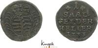 Sachsen-Coburg-Saalfeld Cu Heller Christian Ernst und Franz Josias 1729-1745. -