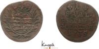 Sachsen-Coburg-Saalfeld Cu Heller Christian Ernst und Franz Josias 1729-1745. -