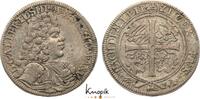 Sachsen-Coburg 1/6 Taler Albrecht III. 1680-1699. -
