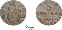 Sachsen-Coburg-Gotha 3 Kreuzer Ernst I. 1826-1844. -