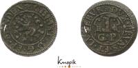 Braunschweig-Lüneburg-Celle 1 Guter Pfennig Christian von Minden 1611-1633. selten, kl. Schrötlingsriss, kl. Kratzer, VF