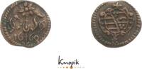Sachsen-Altenburg Cu Heller 1669 Friedrich Wilhelm II. 1639-1669. VF