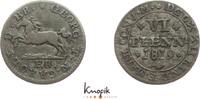 Braunschweig-Wolfenbüttel 6 Pfennig 1819 FR Karl 1815-1830. VF