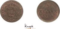 Bayern Cu Heller 1854 Maximilian II. 1848-1864. UNC