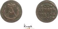 Sachsen-Coburg Cu Heller Albrecht III. 1680-1699. -