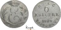 Sachsen-Coburg-Gotha 6 Kreuzer Ernst I. 1826-1844. -