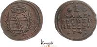 Sachsen-Coburg-Saalfeld Cu Heller Franz Josias 1745-1764. -