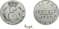 3 Kreuzer 1823  S Sachsen-Coburg-Saalfeld Ernst 1806-1826. kl. Prägeschwäche, sehr schön +