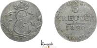 Sachsen-Coburg-Saalfeld 3 Kreuzer 1820 S Ernst 1806-1826. kl. Schrötlingsfehler, VF+