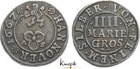 Hannover, Stadt 4 Mariengroschen 1667 AS VF-EF
