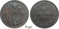 Italien-Kirchenstaat Cu Baiocco 1850 R Pius IX. 1846-1878. VF