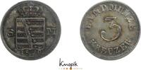 3 Kreuzer 1829  L Sachsen-Meiningen Bernhard Erich Freund 1803-1866. vorzüglich