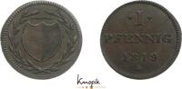 Frankfurt, Stadt Cu 1 Pfennig -