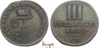 Waldeck Cu 3 Pfennig Friedrich 1763-1812. -