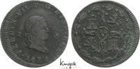 Spanien Cu 8 Maravedis 1821 J Ferdinand VII. 1808-1833. VF