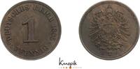 Kleinmünzen 1 Pfennig 1885 J VF-EF