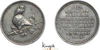 Befreiungskriege Kleine Silbermedaille 1815 Auf die Ereignisse der Jahre 1813-1815 kl. Kratzer, VF-EF